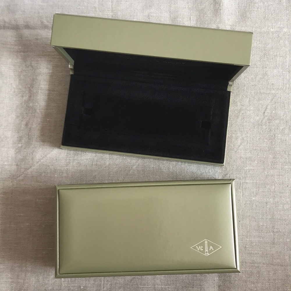 Van Cleef & Arpels jewelry boxes.